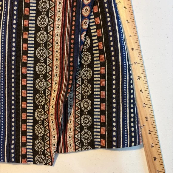 fab'rik Black & Multicolor Aztec Patterned Skirt - Picture 7 of 16